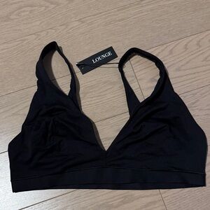 Black Lounge “Everyday Comfort” Triangle Bra - L